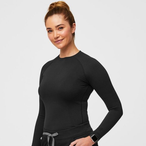 Figs Tops Figs Salta Performance Underscrub Black Xs Nwt Poshmark